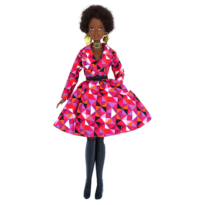 #4379-4 Barbie Doll, Black Afro Doll
